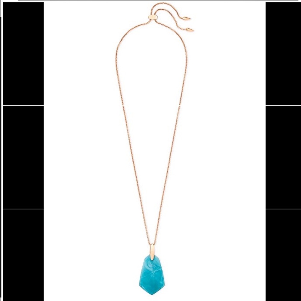 Kendra Scott Rose Gld Cam Necklace
